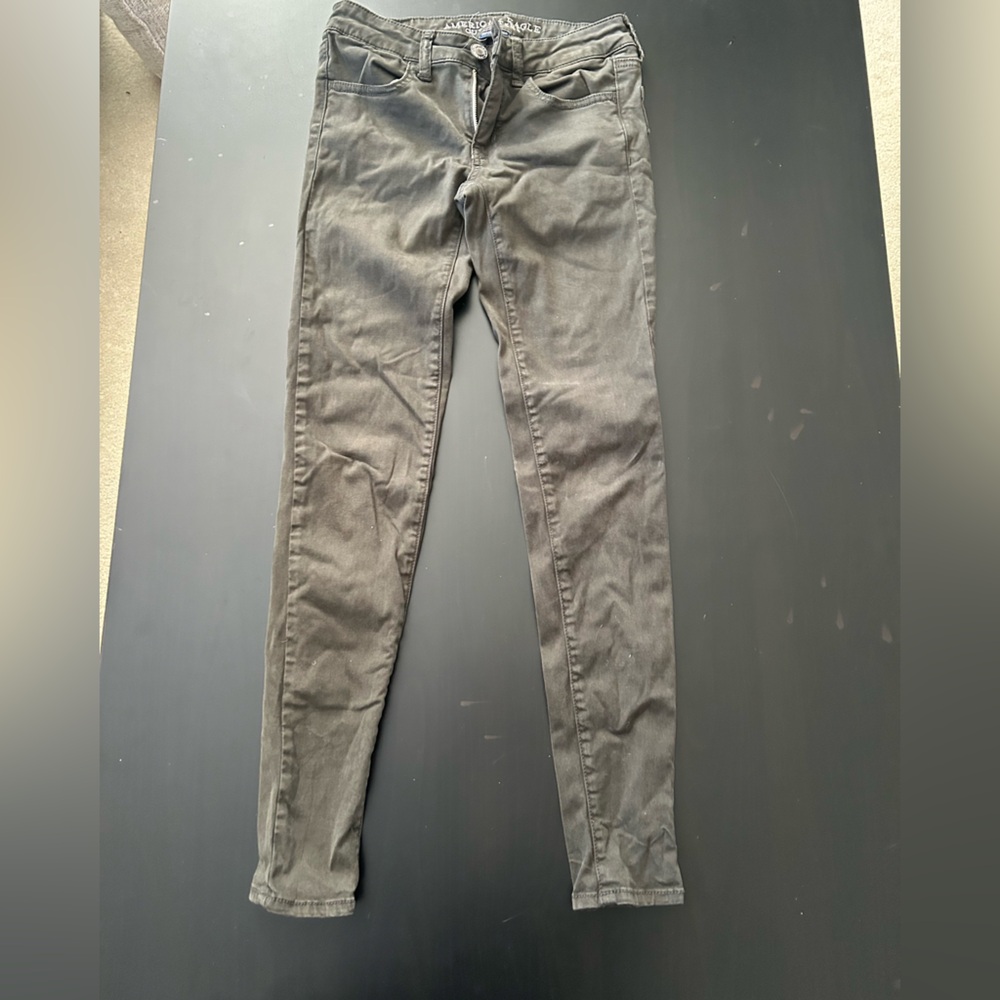 American Eagle Jeggings, Size 2, Dark Gray
